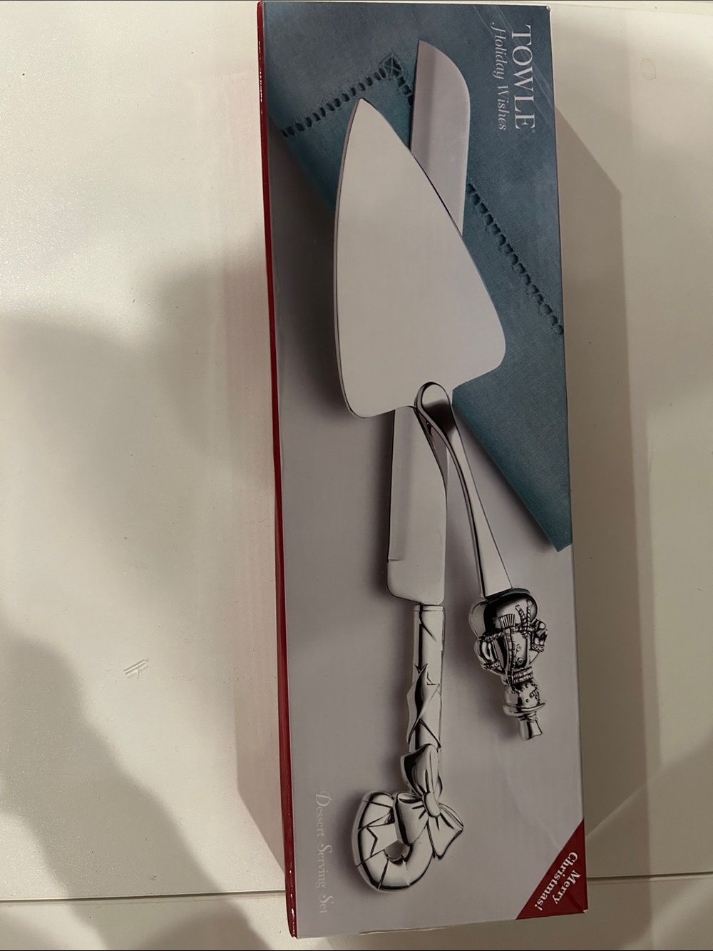 Towle Holiday Serving Set - Silver Cake Server & Knife